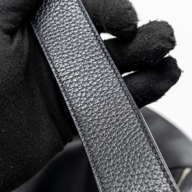 Hermes Lindy 30 Clemence Black SHW Stamp C