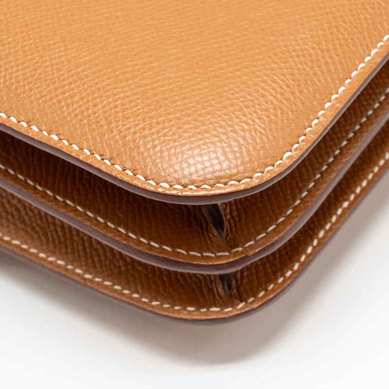 Hermes Mini Constance Epsom Gold GHW Stamp U