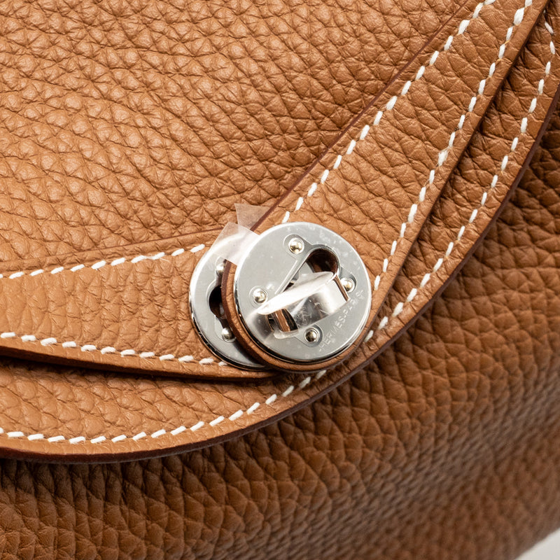 Hermes Mini Lindy II Clemence Gold SHW Stamp K