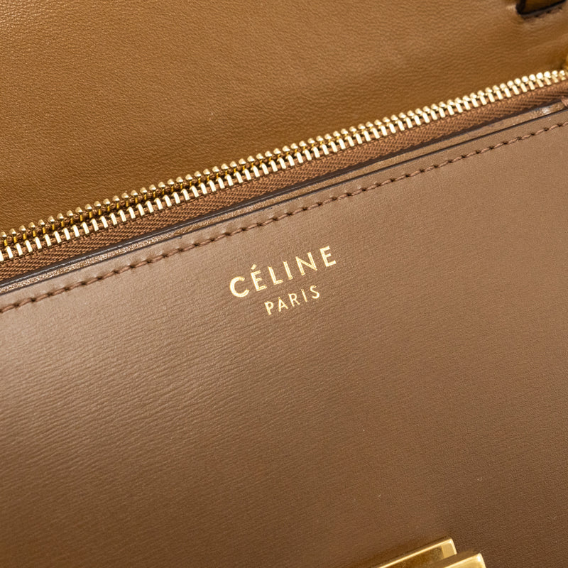 Celine Classic Medium Box Calfskin Tan GHW