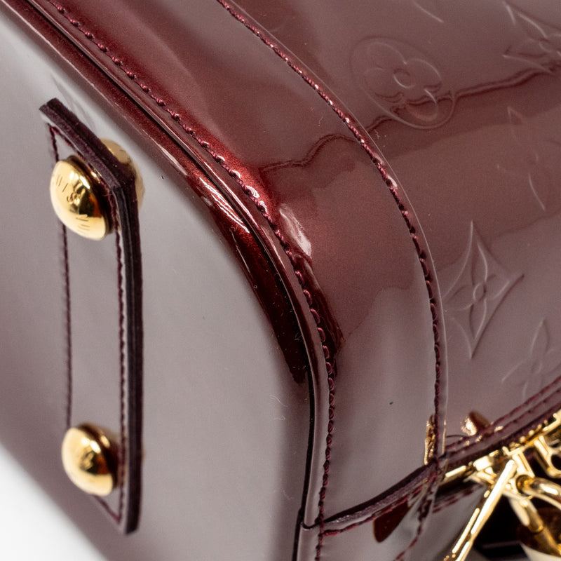 Louis Vuitton Alma PM Patent Leather Amarante GHW