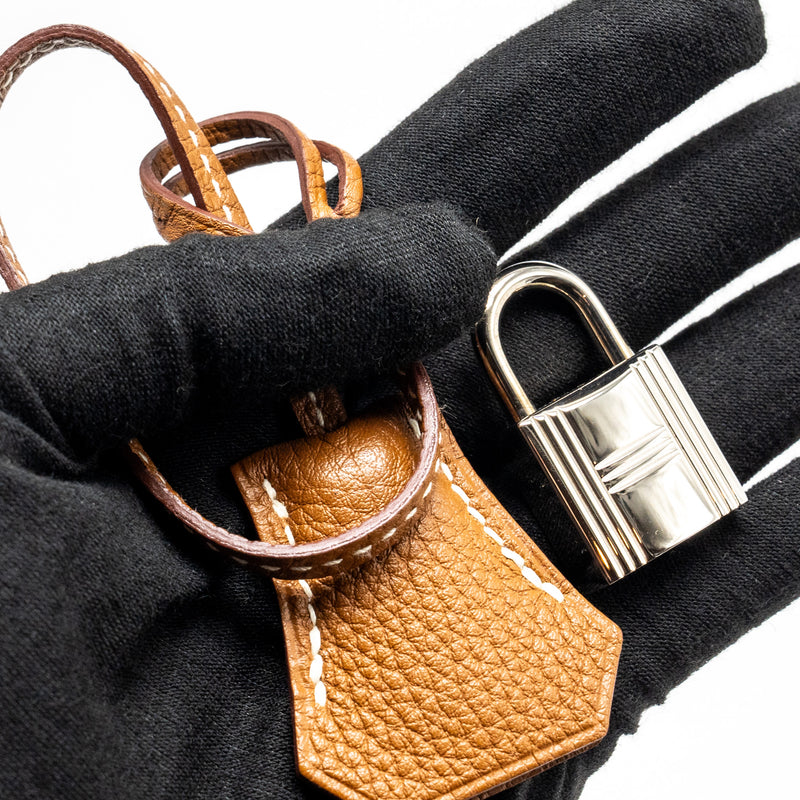Hermes Birkin 35 Togo Gold SHW Stamp Square R