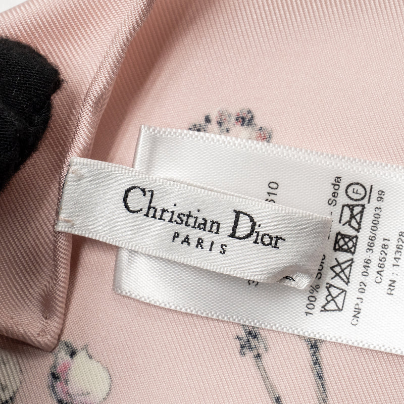 Dior 90cm Flower Scarf Silk Multicolour