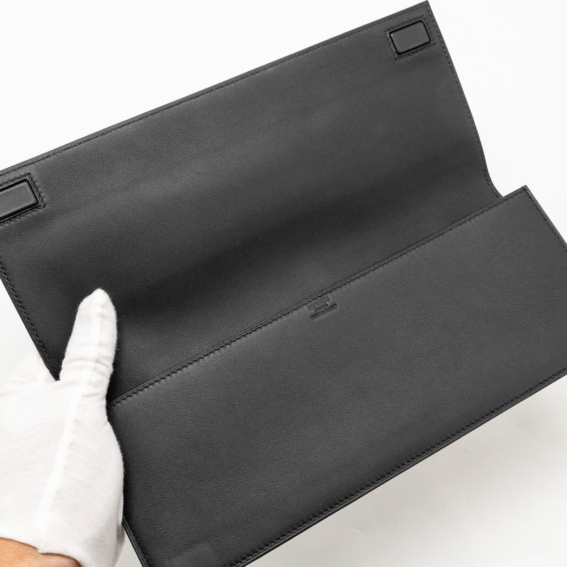 Hermes Birkin Shadow Pochette Swift Black Stamp B