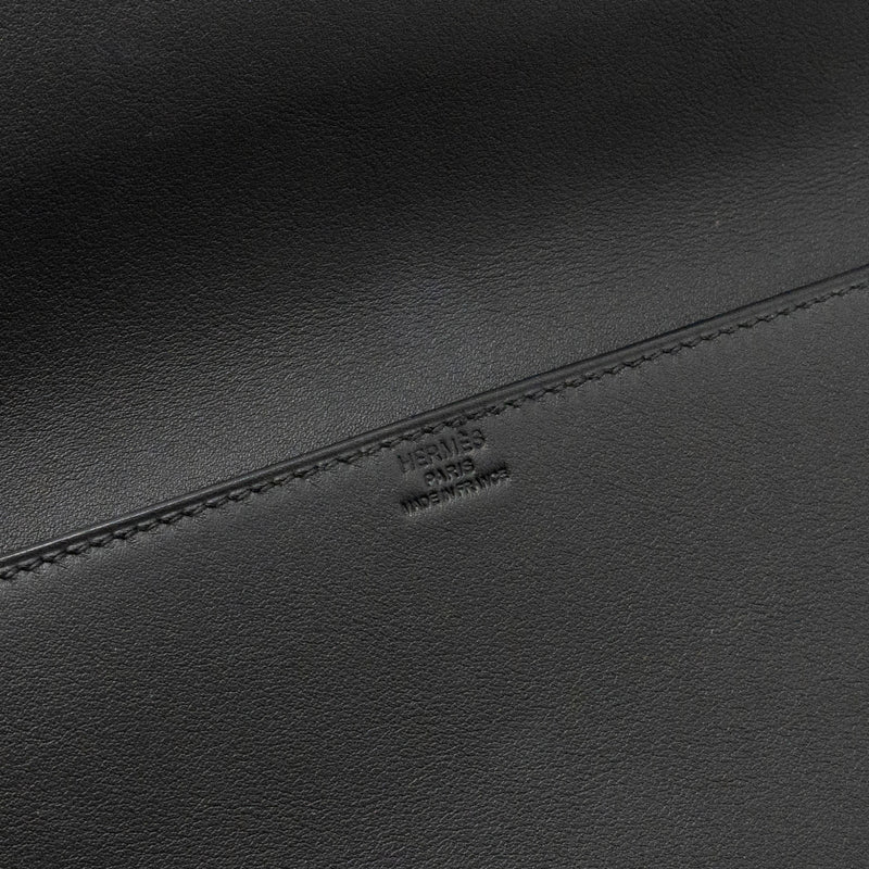 Hermes Birkin Shadow Pochette Swift Black Stamp B
