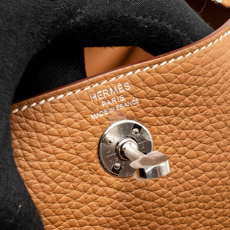 Hermes Mini Lindy II Clemence Gold SHW Stamp K