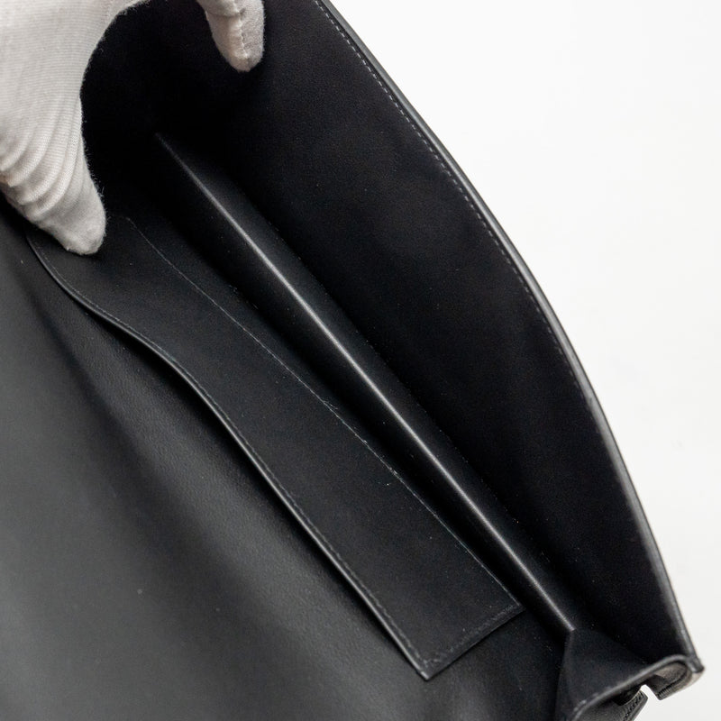 Hermes Birkin Shadow Pochette Swift Black Stamp B
