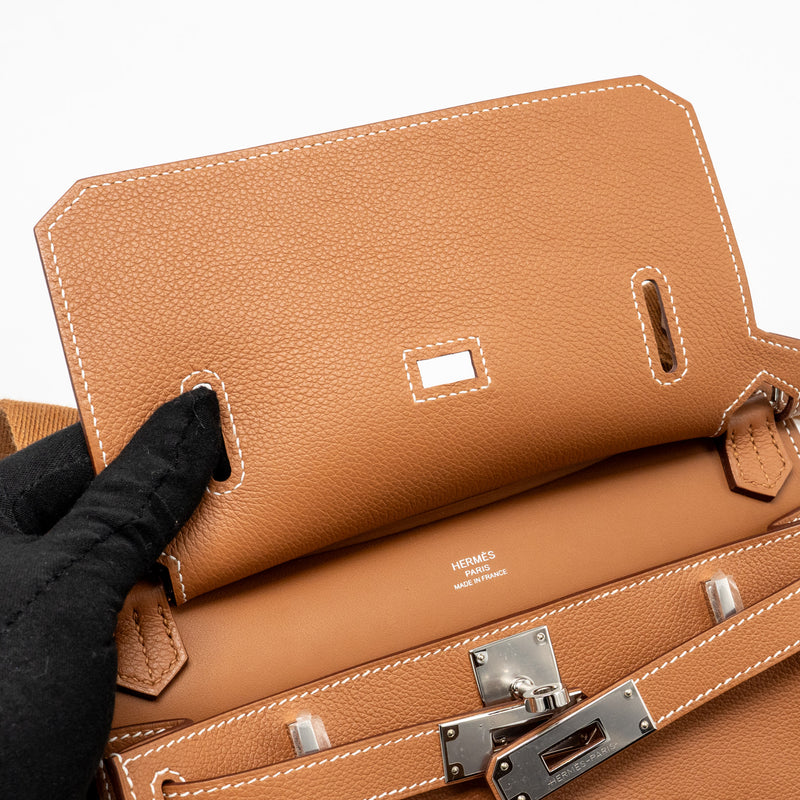 Hermes Mini Jypsiere Evercolor Gold SHW Stamp W