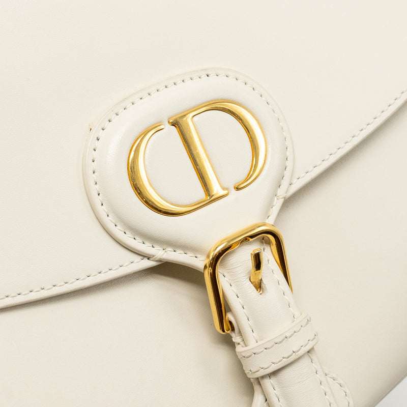 Dior Medium Dior Bobby Bag Calfskin White GHW