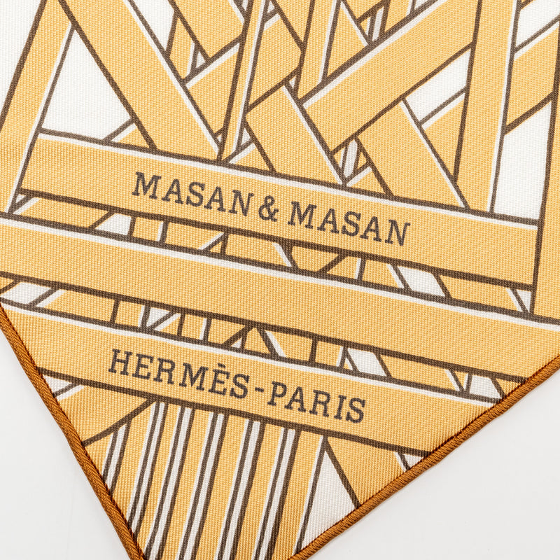 Hermes 90cm Silk Scarf Masan Masan Multicolour