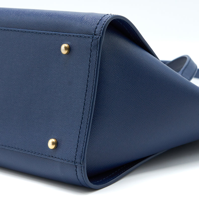 Chanel Deauville Tote Bag Grained Calfskin Navy GHW