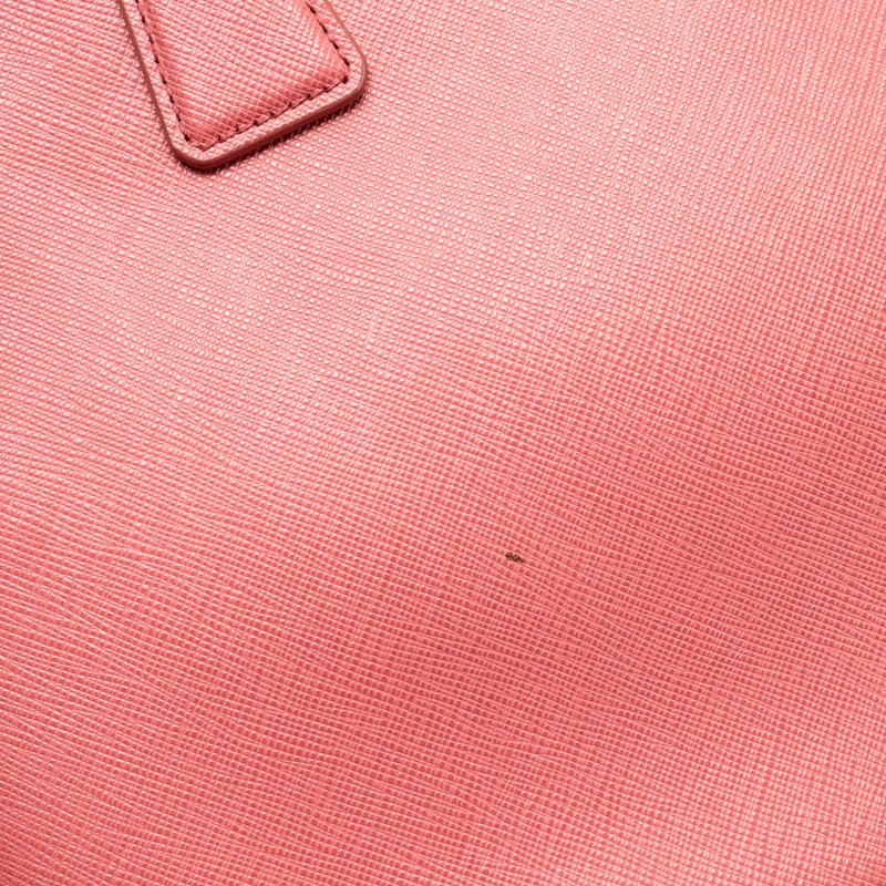 Prada Large Saffiano Tote Bag Galleria Saffiano Leather Pink GHW