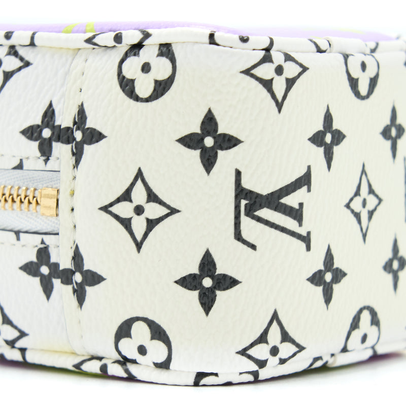 Louis Vuitton Key Chain Cube Coin Purse Monogram Canvas Multicolour GH