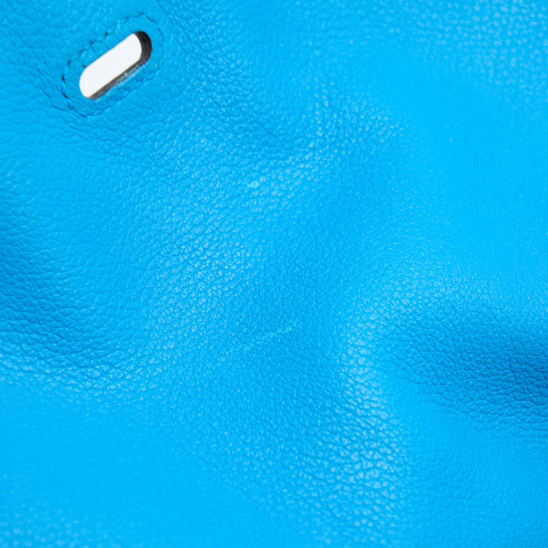 Hermes Lindy 30 Evercolor B3 Bleu Zanzibar SHW Stamp A