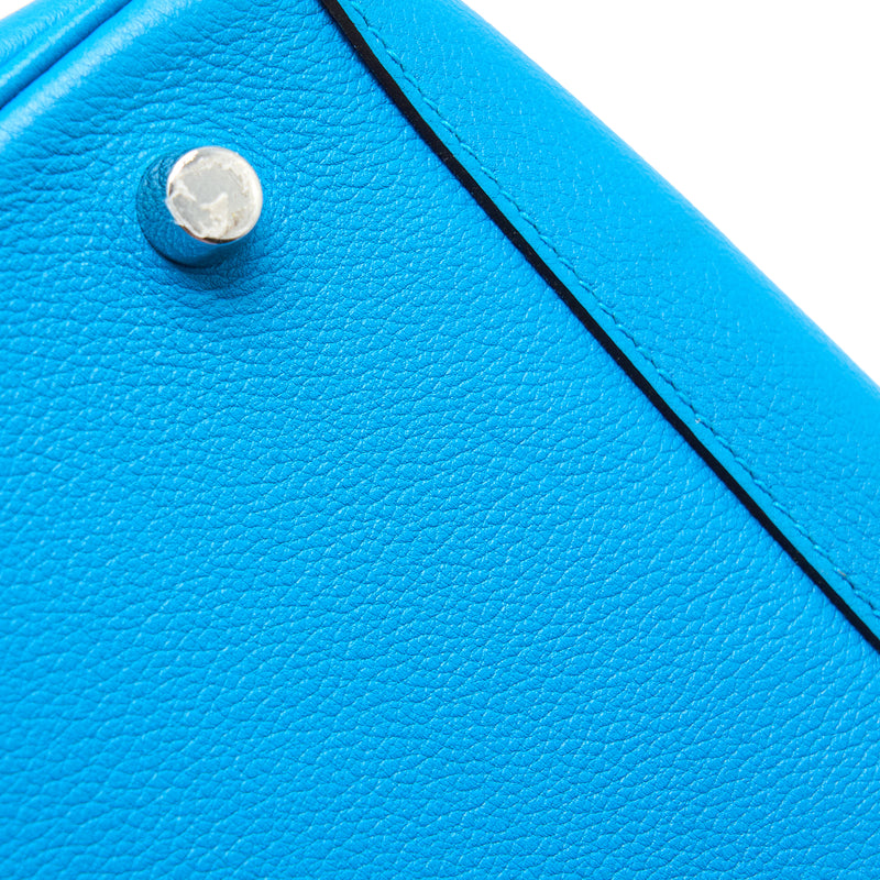 Hermes Lindy 30 Evercolor B3 Bleu Zanzibar SHW Stamp A