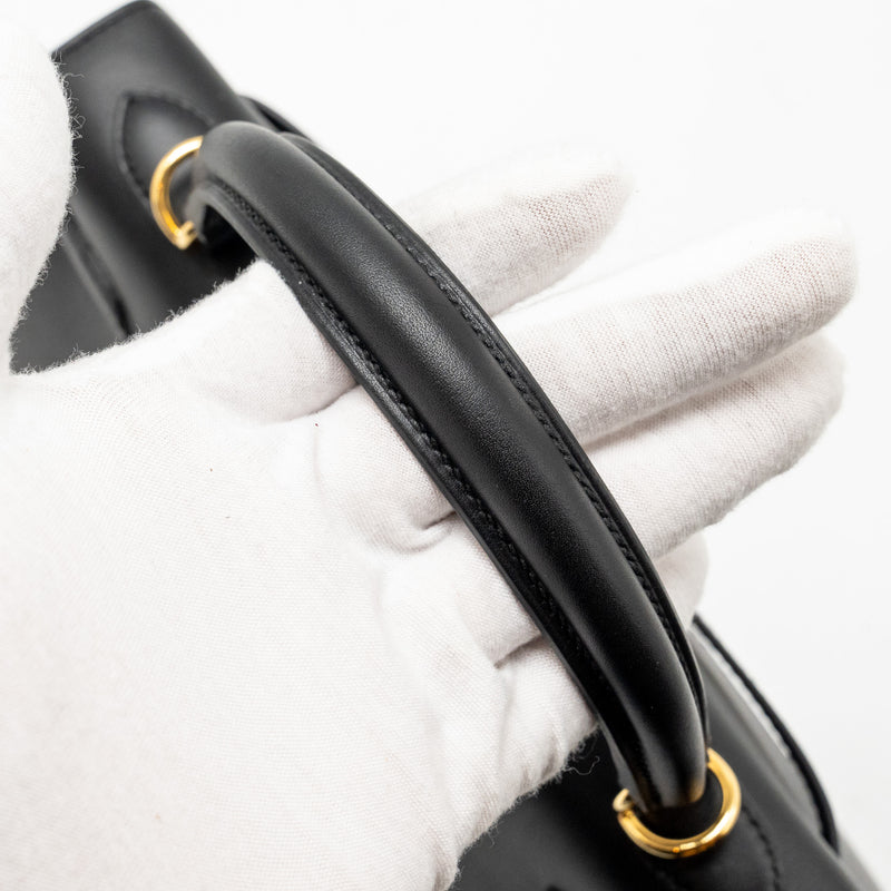 Hermes Kelly 25 Sombrero Black GHW Stamp C
