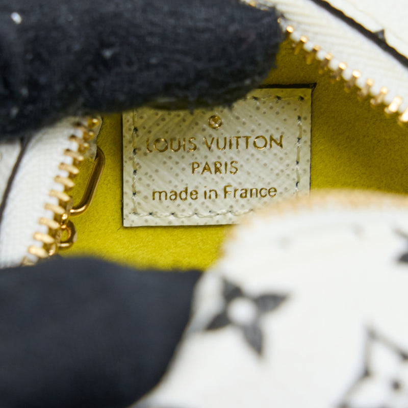 Louis Vuitton Key Chain Cube Coin Purse Monogram Canvas Multicolour GHW