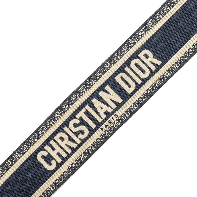 Dior Shoulder Strap Oblique Canvas Black/Navy GHW