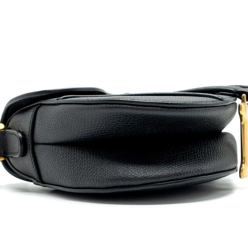 Dior Mini Saddle Bag Calfskin Black GHW  With An Extra Dior Strap