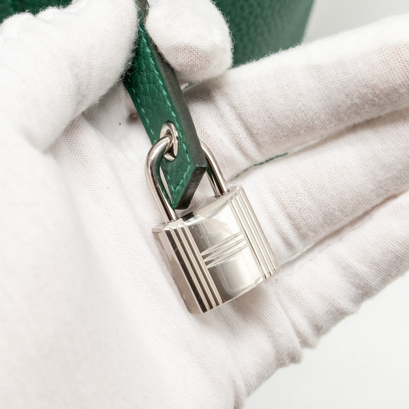Hermes Picotin 22 Lock Bag Clemence Vert Moyen SHW Stamp W