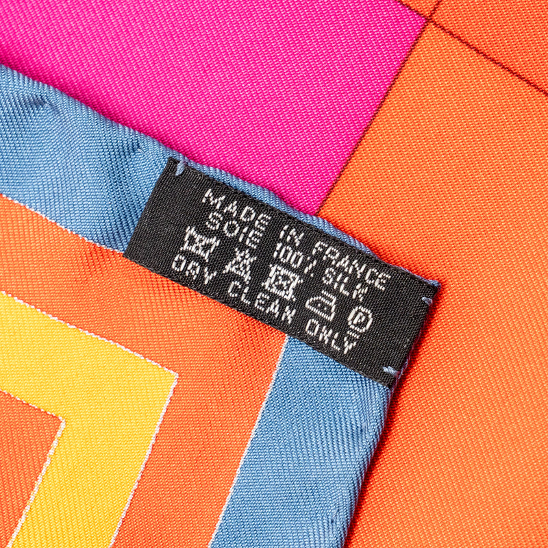 Hermes 90x90cm Della Cavalleria Silk Scarf Red/Multicolour