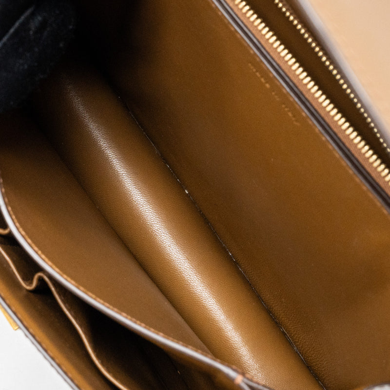 Celine Medium Box Calfskin Camel GHW
