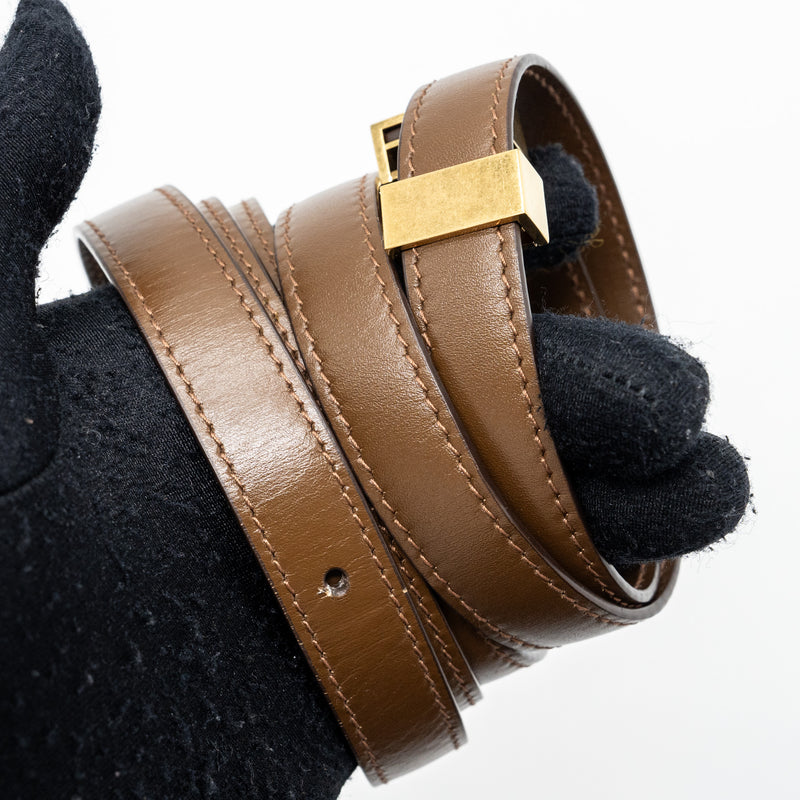 Celine Medium Box Calfskin Camel GHW