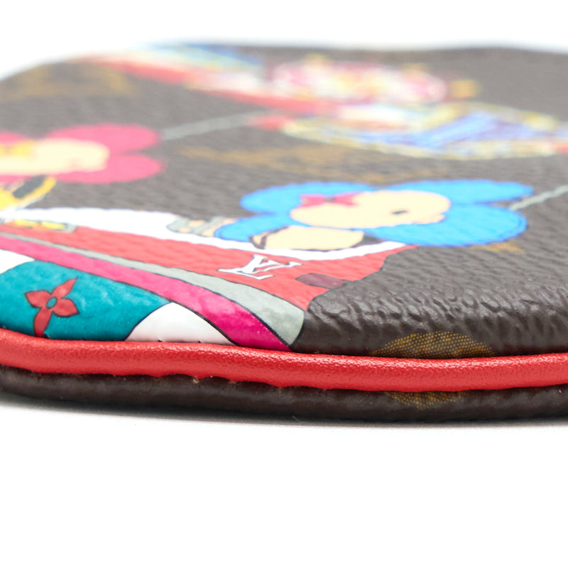 Louis Vuitton Round Coin Pouch Vivienne Bumper Car Monogram Canvas Multicolour GHW