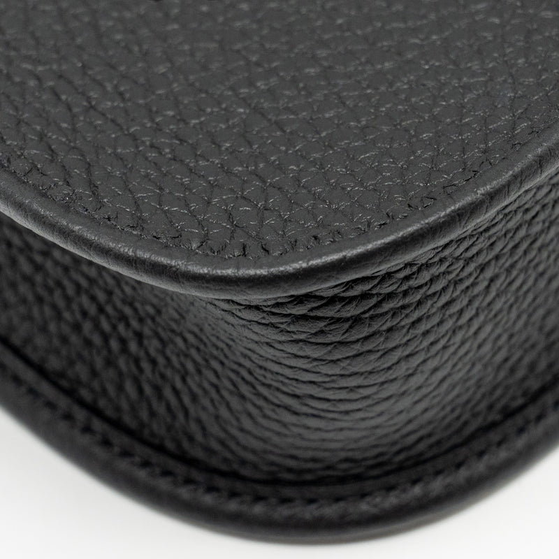 Hermes Mini Evelyne clemence black SHW Stamp W