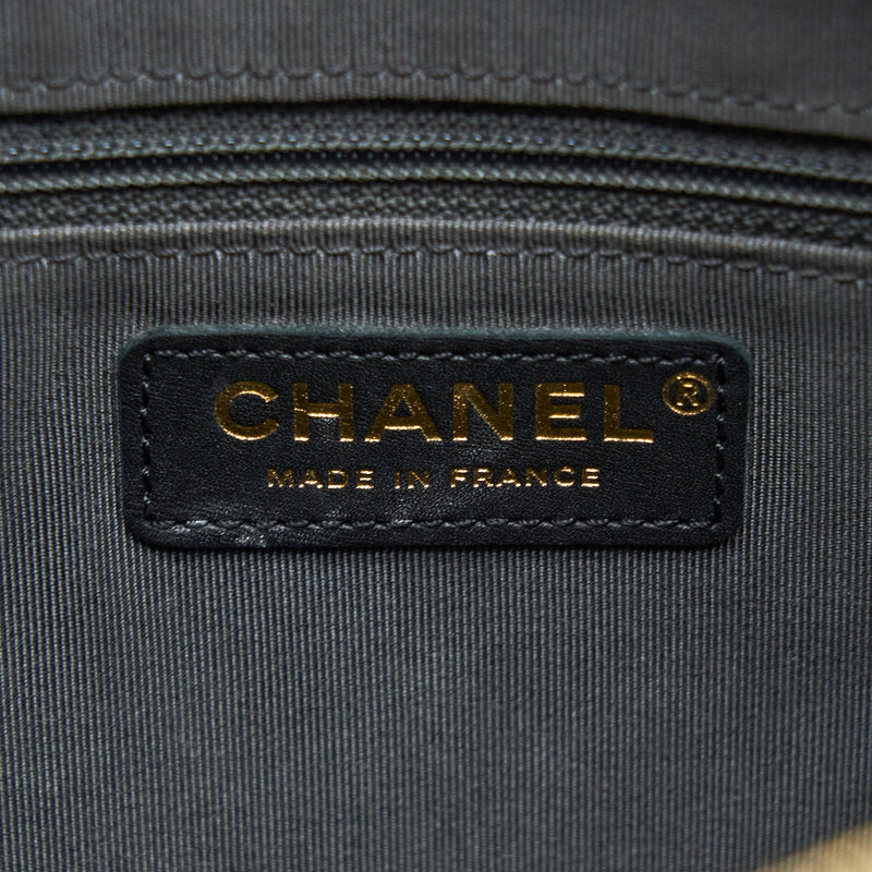 Chanel Large Camera Bag Grained Calfskin Dark Grey LGHW