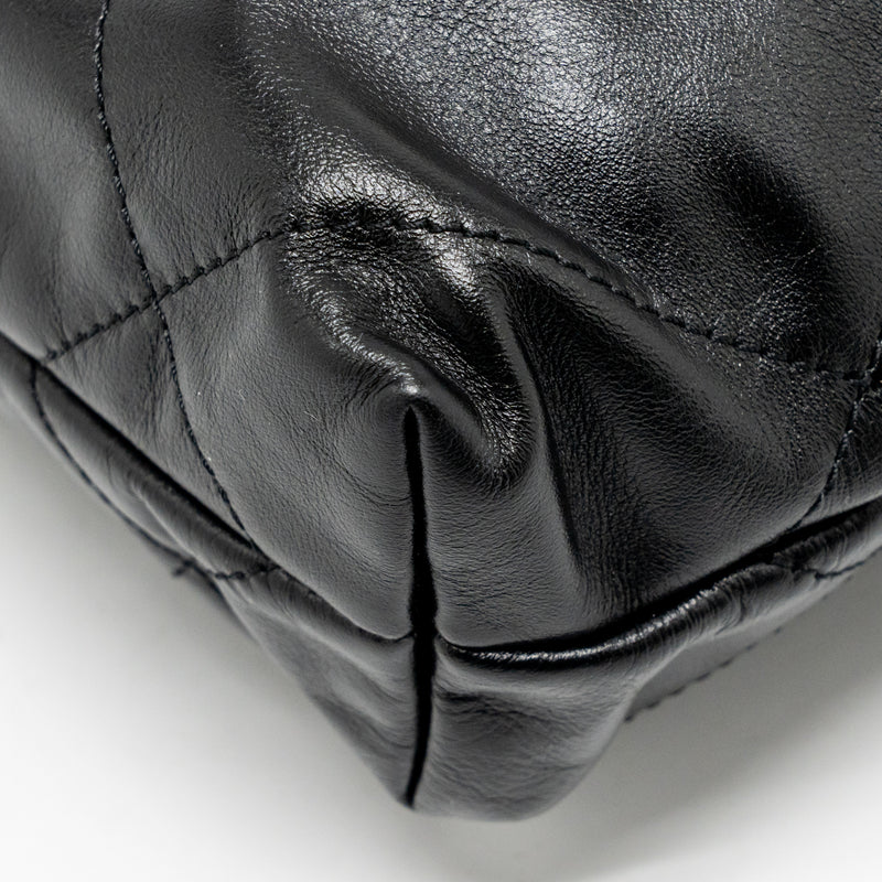 Chanel Mini 22 Bag Shiny Calfskin Black GHW (Microchip)