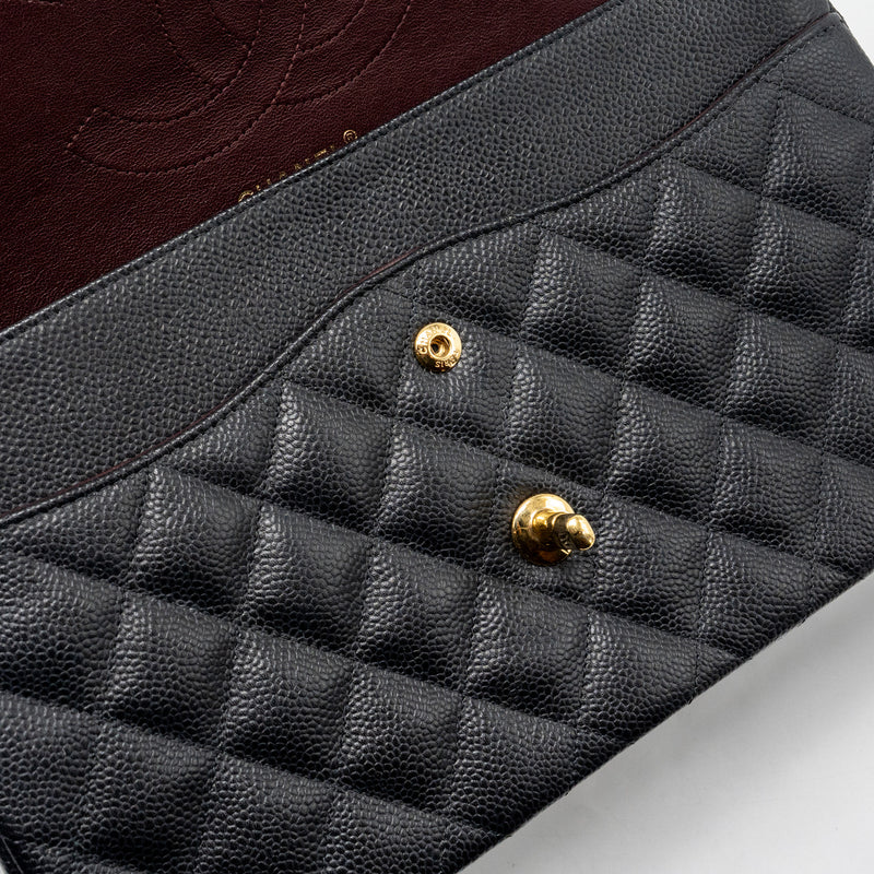 Chanel Jumbo Classic Double Flap Bag caviar black GHW