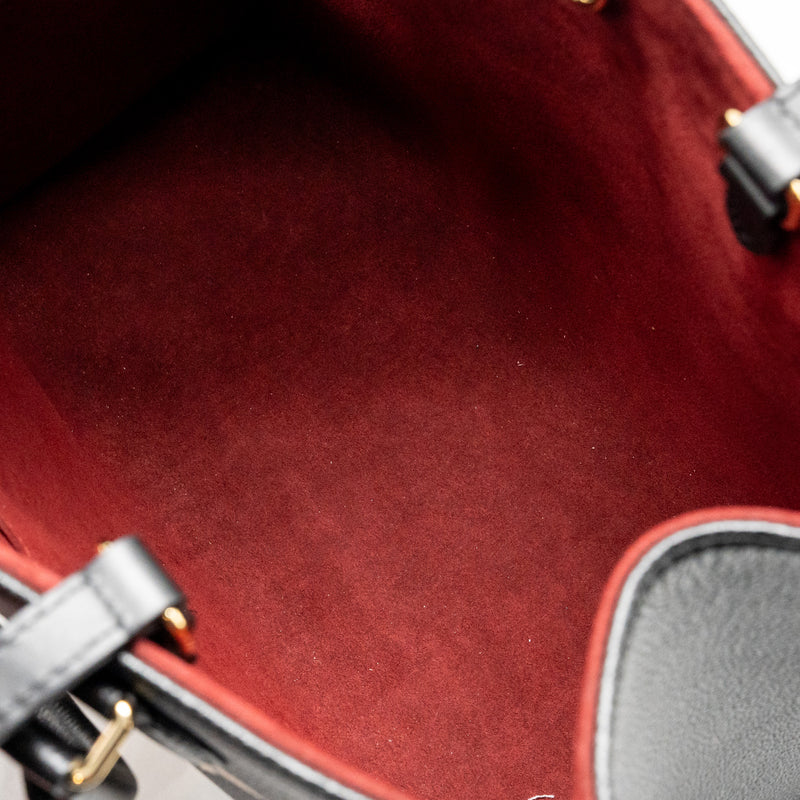 Louis Vuitton Onthego MM Monogram Empreinte Leather Black/Beige GHW