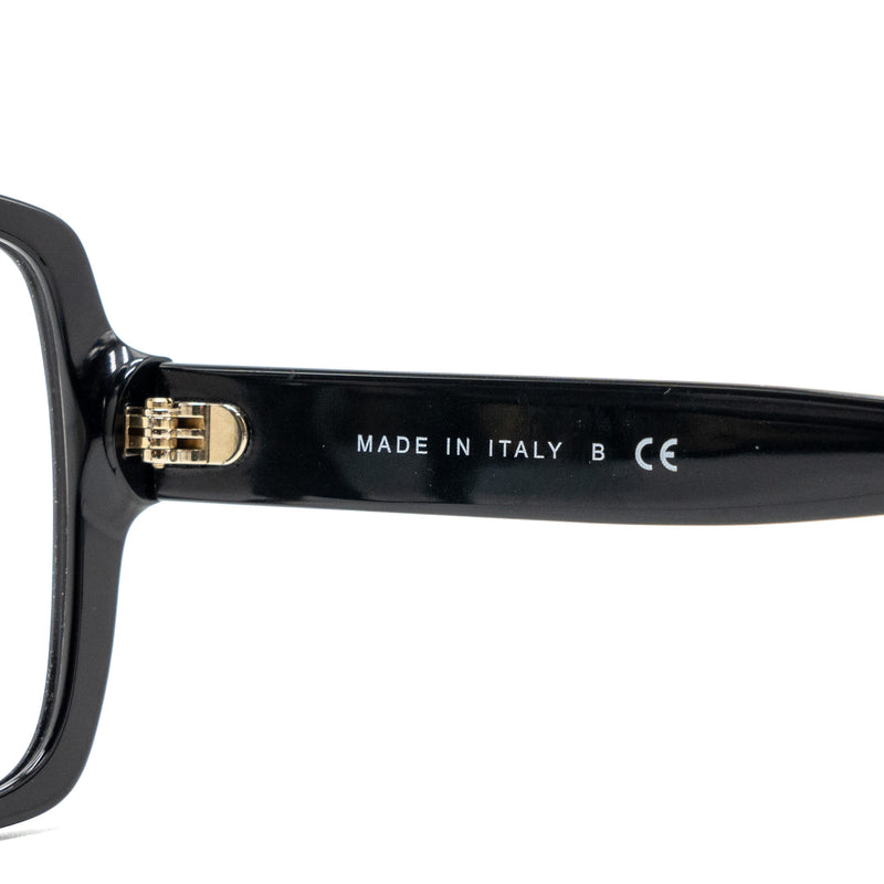 Chanel square glasses frame with chanel letter black