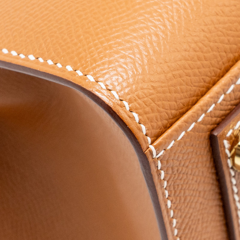 Hermes Birkin 25 Epsom Gold GHW Stamp Z