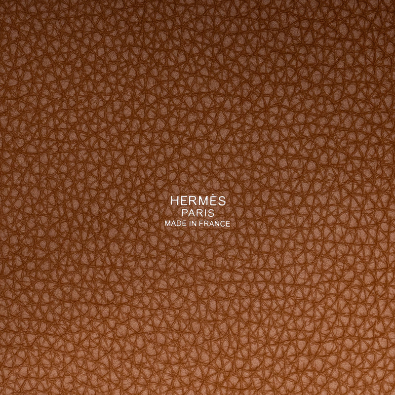 Hermes Picotin 22 Lock Bag Clemence Gold SHW Stamp B