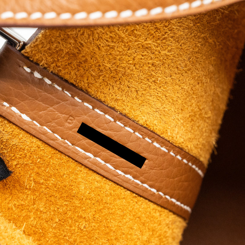 Hermes Picotin 22 Lock Bag Clemence Gold SHW Stamp B