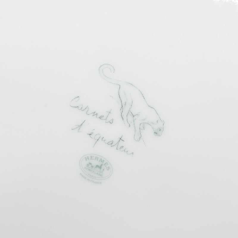 Hermes Carnets d’Equateur Dinner Plate Porcelain Multicolour (Sell in a Set)