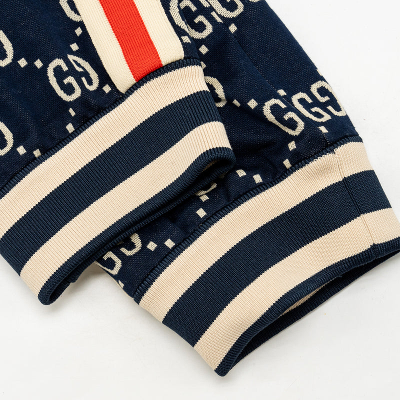 Gucci Size XS GG Jacquard Striped Track Pants Cotton Multicoloured