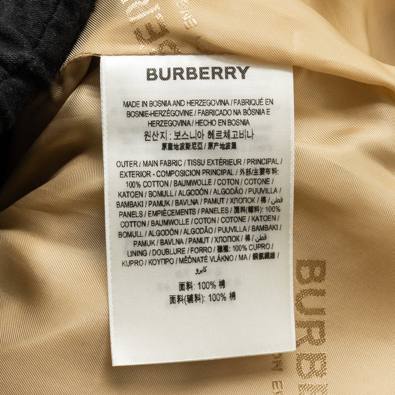 Burberry Size 4 Check Panel Mid-Length Trench Coat Beige