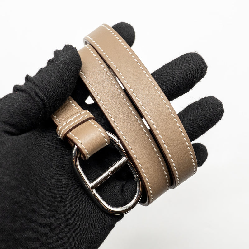 Hermes In-the-Loop Belt Bag Swift Etoupe SHW Stamp Y