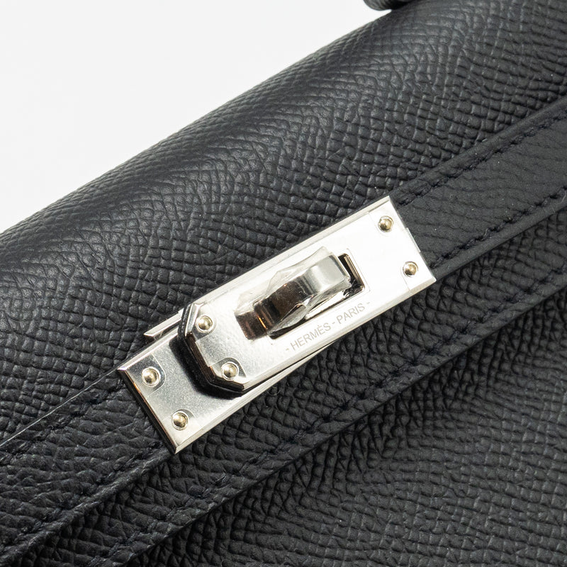 Hermes mini kelly epsom black SHW Stmap B