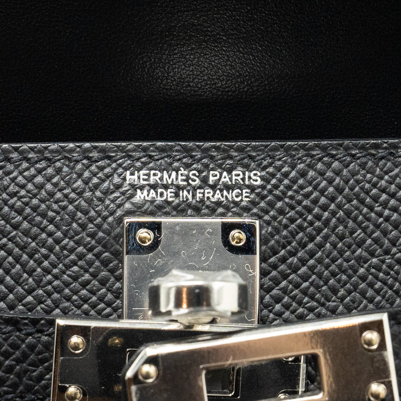 Hermes mini kelly epsom black SHW Stmap B