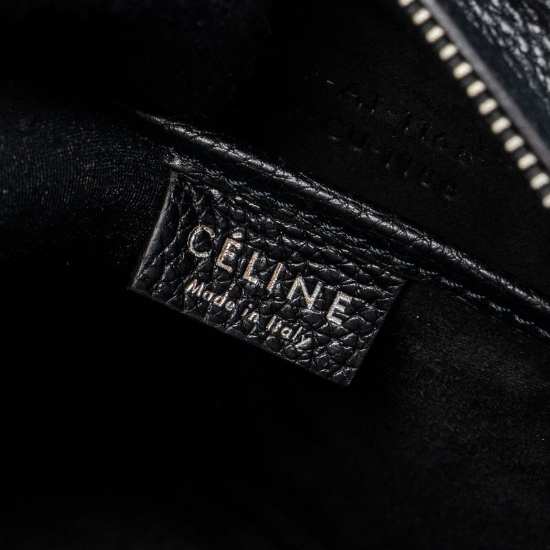 Celine Nano Luggage Bag Calfskin Black SHW