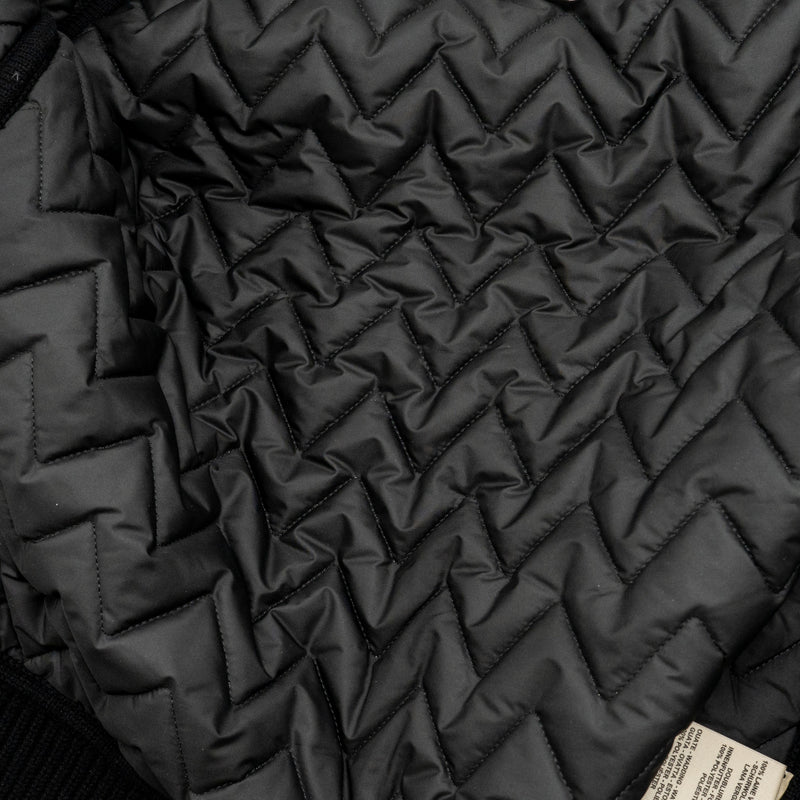Hermes Size 36 Zip Blouson Jacket Virgin Wool Black