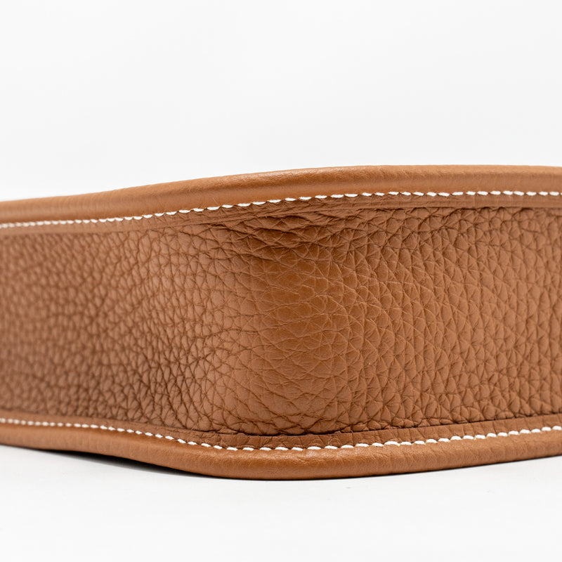 Hermes Mini Evelyn Clemence Gold SHW Stamp B