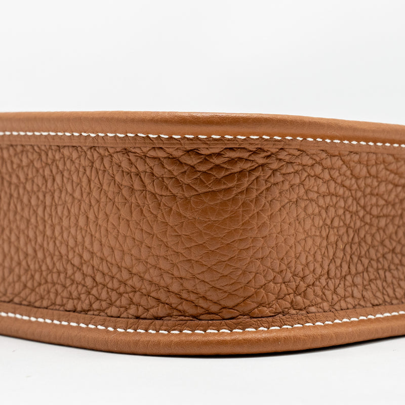 Hermes Mini Evelyn Clemence Gold SHW Stamp B