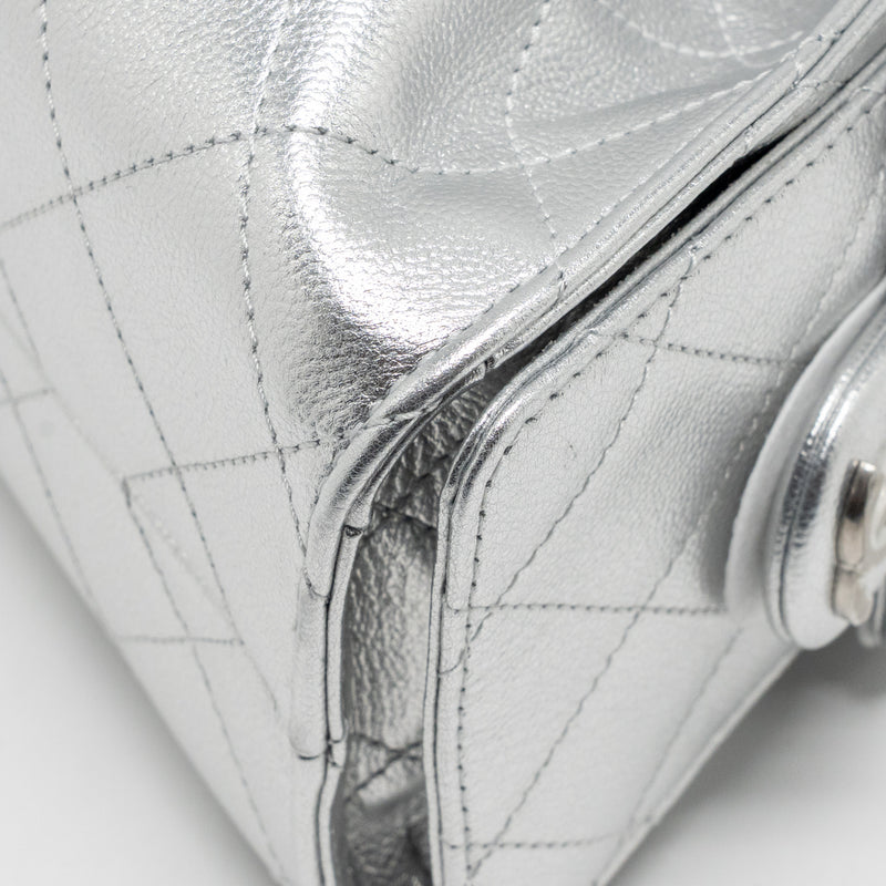 Chanel 25 Mini caviar silver SHW (microchip)