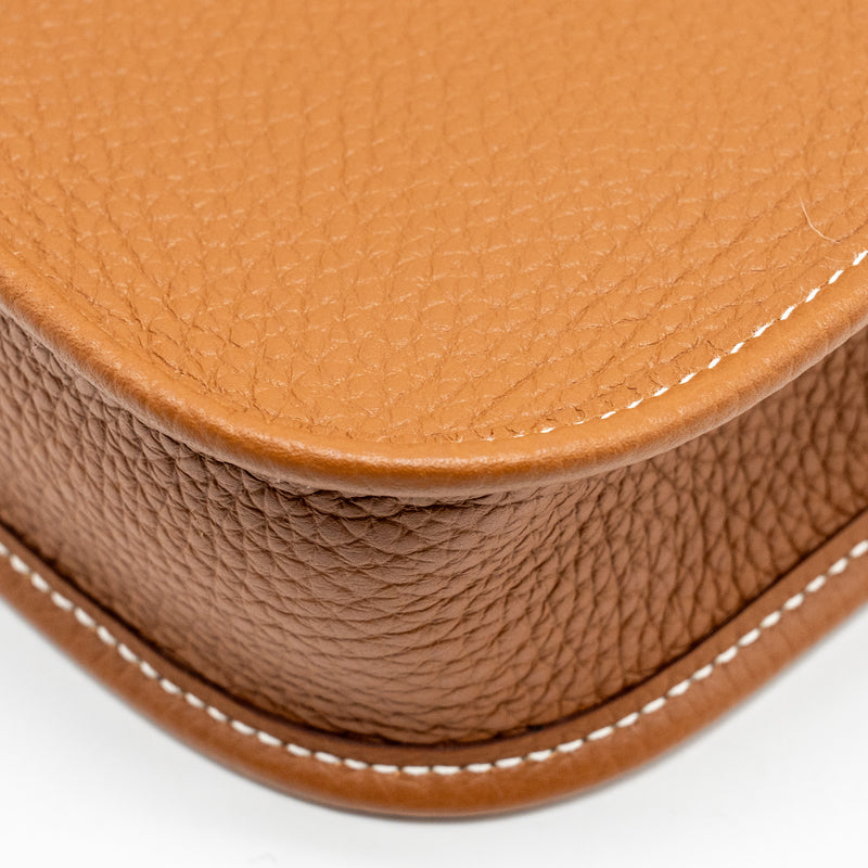Hermes Mini Evelyn Clemence Gold SHW Stamp B