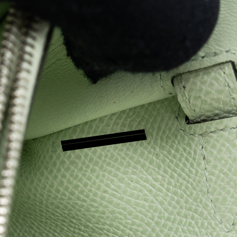 Hermes Kelly To Go Epsom Vert Fizz SHW Stamp B